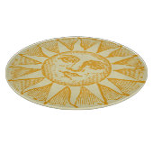 Vintages Sun-Glasschneiden-Brett Schneidebrett (Ecke)