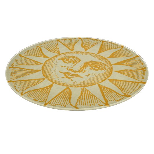 Vintages Sun-Glasschneiden-Brett Schneidebrett (Ecke)