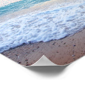 Vintages Sunset Beach Poster (Ecke)