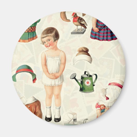 VINTAGES SUPREME PAPIER DOLLS SWEETIE MAGNET (Vorne)