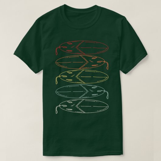 Vintages Surfbrett 1 T-Shirt (Design vorne)