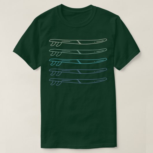 Vintages Surfbrett T-Shirt (Design vorne)