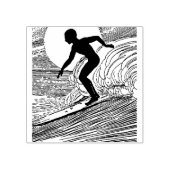 Vintages Surfen Gummistempel (Prägung)