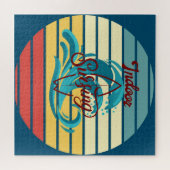 Vintages Surfen im Innenbereich Puzzle (Horizontal)