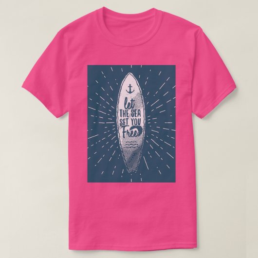 Vintages Surfen T-Shirt (Design vorne)