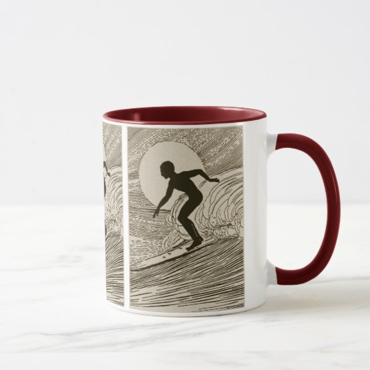 Vintages Surfen Tasse (Rechts)