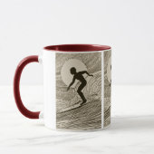 Vintages Surfen Tasse (Links)
