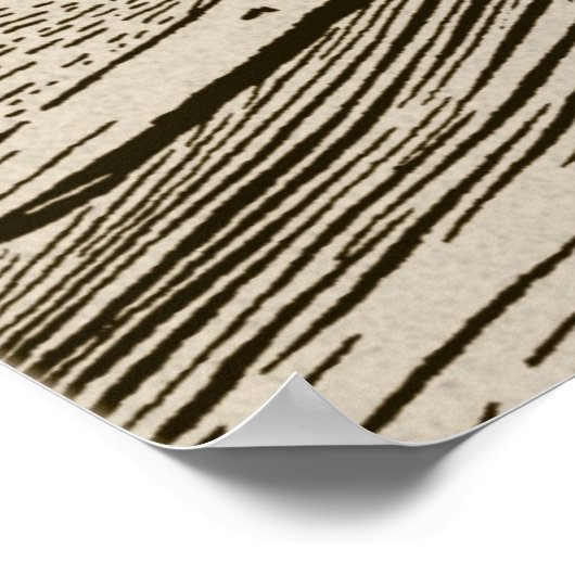 Vintages Surfkunstposter Poster (Ecke)