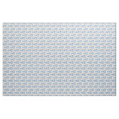 Vintages surreales Muster blauer Hummer. Stoff (Yard (91,4 cm))