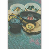 Vintages Sushi-Geschenk Aufkleber (Vorderseite)