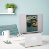 Vintages Sushi-Geschenk Aufkleber (Laptop auf Schreibtisch)