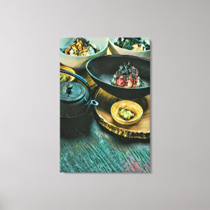 Vintages Sushi-Geschenk Leinwanddruck