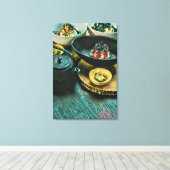 Vintages Sushi-Geschenk Leinwanddruck (Insitu (Holzboden))