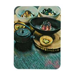 Vintages Sushi-Geschenk Magnet