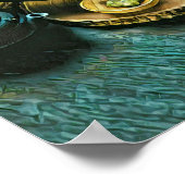 Vintages Sushi-Geschenk Poster (Ecke)