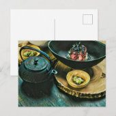 Vintages Sushi-Geschenk Postkarte (Vorne/Hinten)