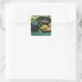 Vintages Sushi-Geschenk Quadratischer Aufkleber (Tasche)