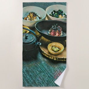 Vintages Sushi-Geschenk Strandtuch