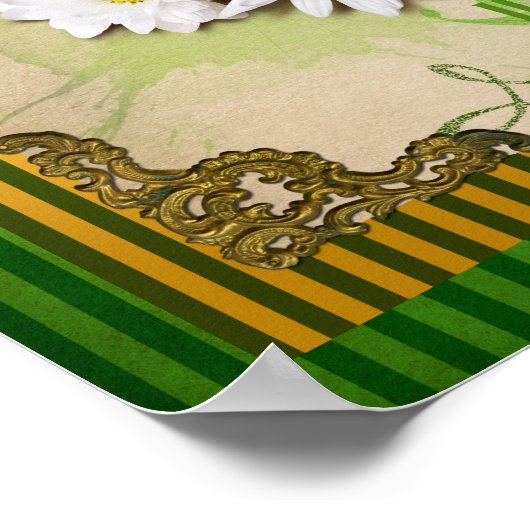 Vintages Süßteposter Poster (Ecke)