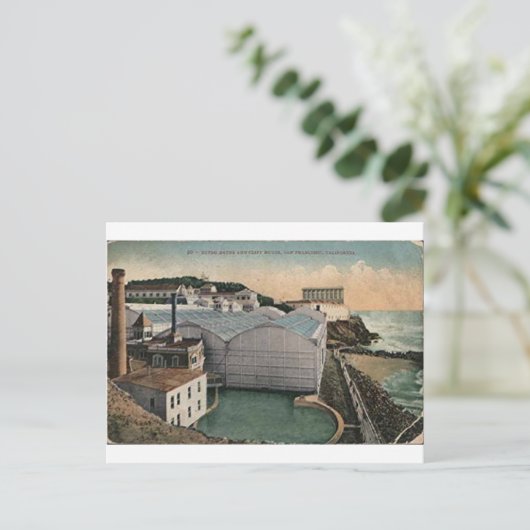 Vintages Sutro Baths Cliff House Postkarte (Stehend Vorderseite)