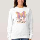 Vintages Sweatshirt Good Vibes Retro Shirt Positiv (Vorderseite)