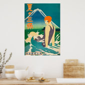 Vintages Swim Girl Japan City Travel Poster der 30 (Küche)