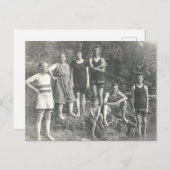 Vintages Swim Postkarte (Vorne/Hinten)