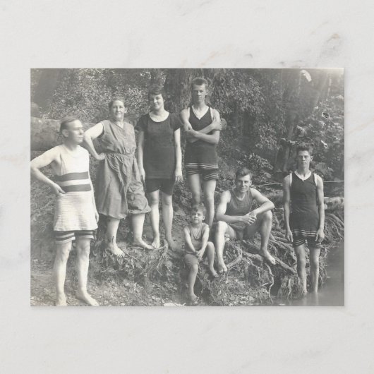 Vintages Swim Postkarte (Vorderseite)