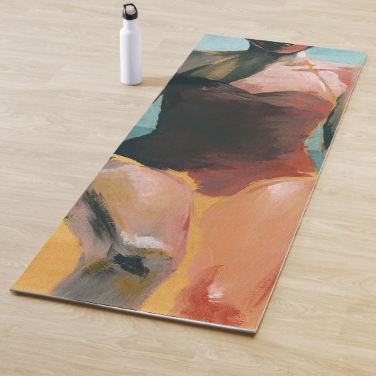 Vintages Swim - Red Swimsuit Yogamatte (Beispiel)