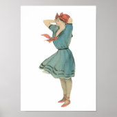Vintages Swimsuit Girl Poster (Vorne)