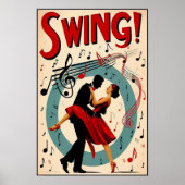 Vintages Swing Dance Night Poster (Vorne)