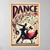 Vintages Swing Dance Night Poster (Vorne)