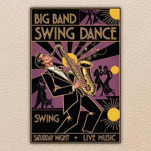 Vintages Swing Dance Poster der 40er Jahre