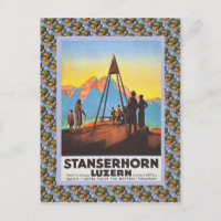 Vintages Swiss Raulway Poster, Stanzerhorn