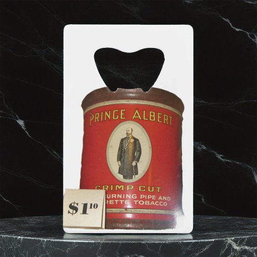 Vintages Tabak-Verpacken Geldkarten Flaschenöffner