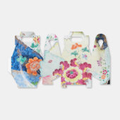 Vintages Tabakleder-Blumenmuster Geschenkschachtel (Ungefaltet)