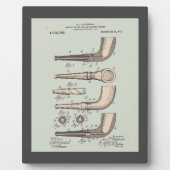 Vintages Tabakpatent Fotoplatte (Vorderseite)