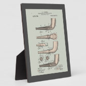 Vintages Tabakpatent Fotoplatte (Seite)