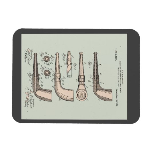 Vintages Tabakpatent Magnet (Horizontal)