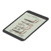 Vintages Tabakpatent Magnet (Linke Seite)