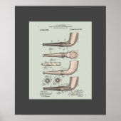 Vintages Tabakpatent Poster (Vorne)