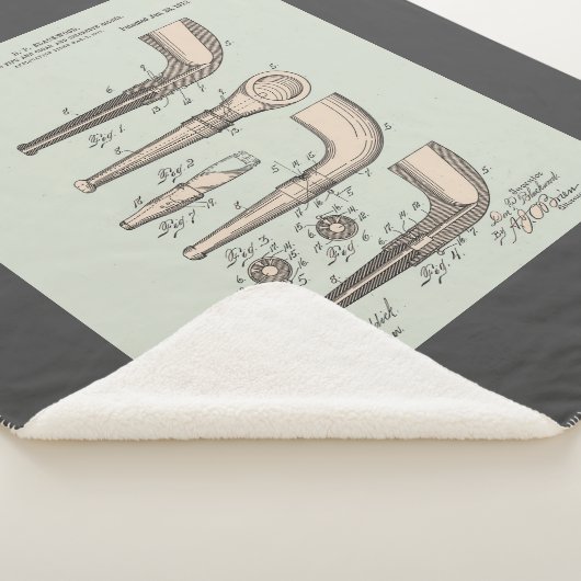 Vintages Tabakpatent Sherpadecke (3/4)