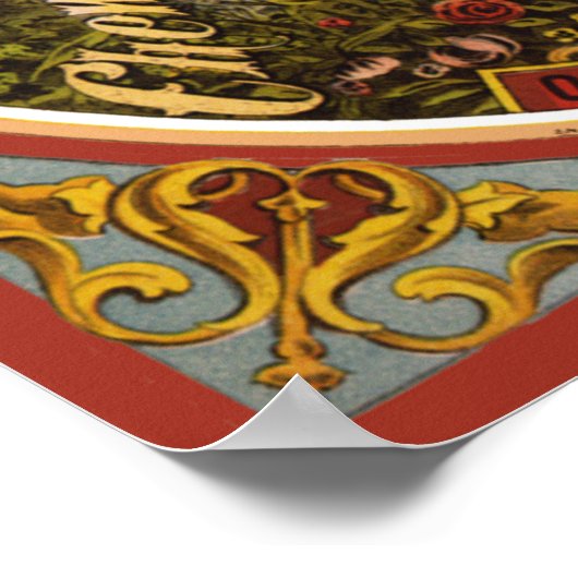 Vintages Tabakposter Poster (Ecke)