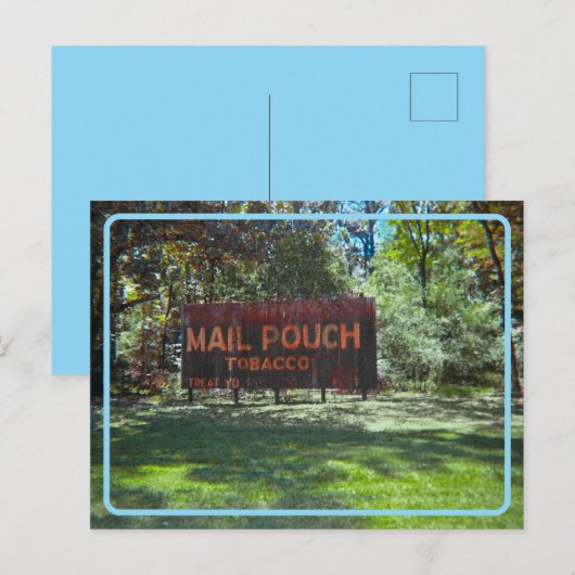 Vintages Tabakzeichen Postkarte (Vorne/Hinten)