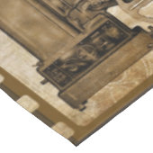 Vintages Tableclout, Kirsche Gestern Liebe Kino Tischdecke (Schrägansicht)