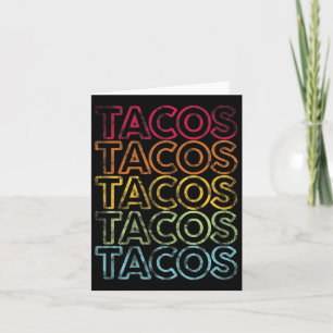 Vintages Tacos Retro Design Cinco De Mayo Gifts T- Karte