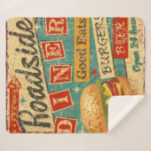 Vintages Tafelschild Diner Metal, Diner, Retro, v Sherpadecke (Vorderseite (Horizontal))