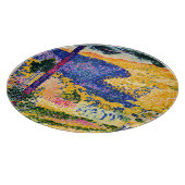 Vintages Tal mit Tannenmalerei Schneidebrett (Ecke)