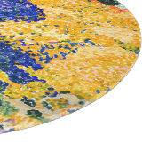 Vintages Tal mit Tannenmalerei Schneidebrett (Ecke)