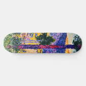 Vintages Tal mit Tannenmalerei Skateboard (Horizontal)